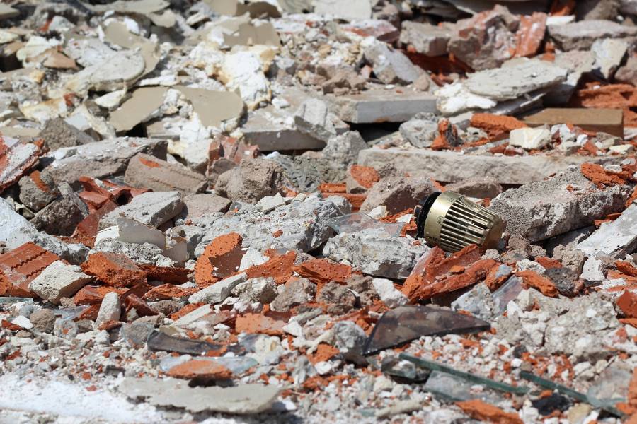 공덕동 인근 철거 공사 모습